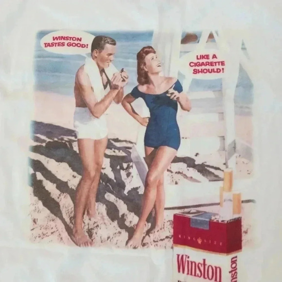 Winston Vintage Mens Tshirt Size XL 1995 - Picture 2 of 7